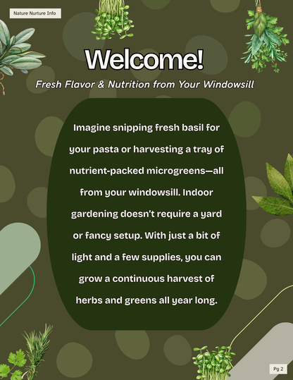 Growing Herbs & Microgreens Indoors